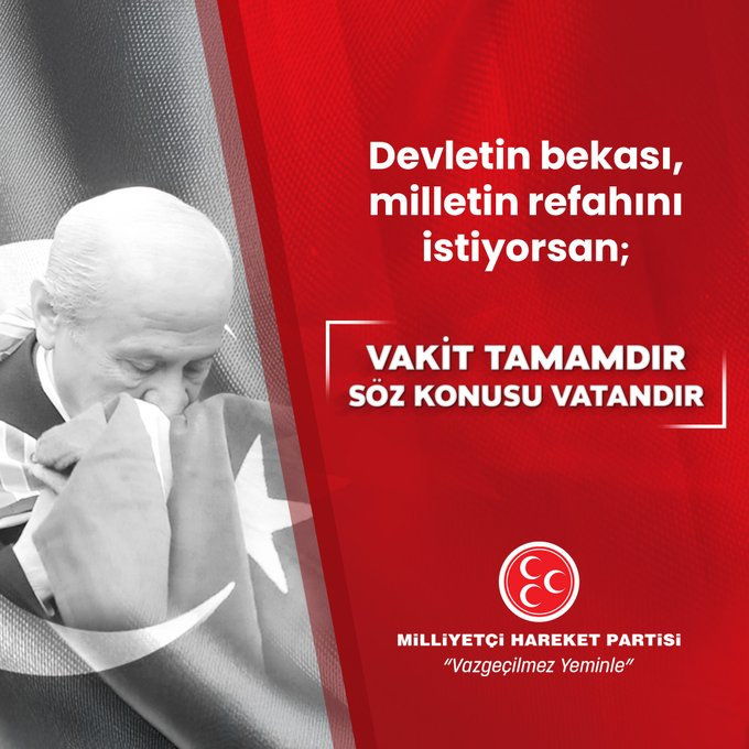MHP'den üçüncü 'Vakit tamam' mesajı