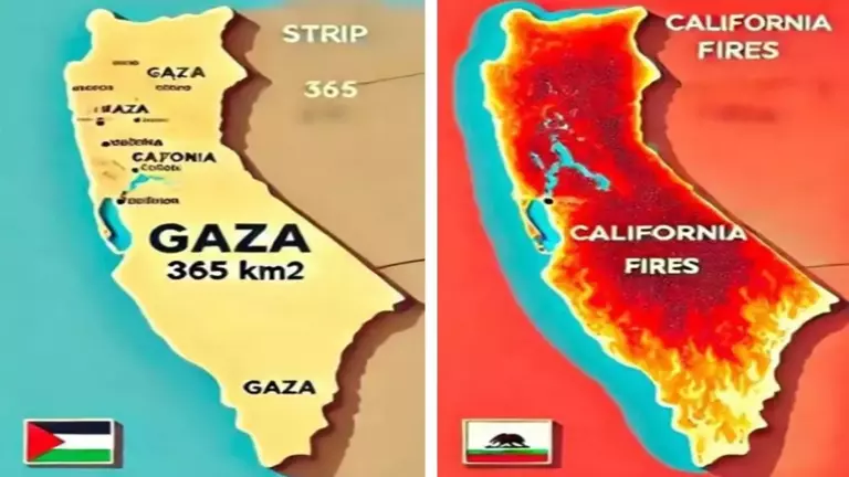 California’nın son hali Gazze’yi anımsattı
