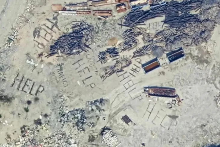 Google haritalarda gizemli yardım çağrısı