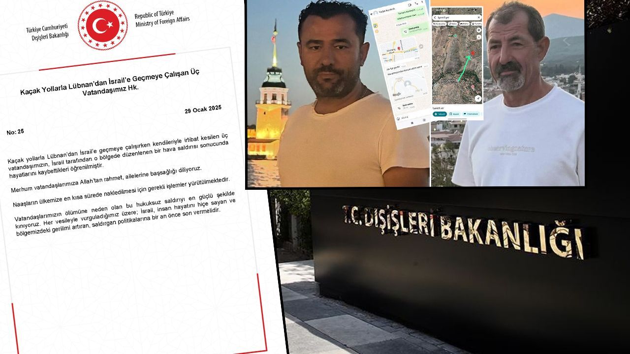 Türkiye’den 3 Türk vatandaşını öldüren İsrail’e kınama