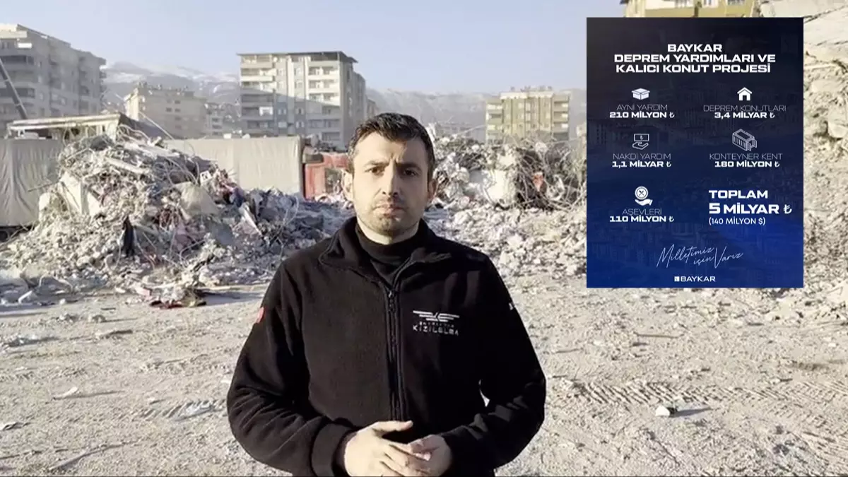 Baykar’dan deprem bölgesine 5 milyar liralık yardım!