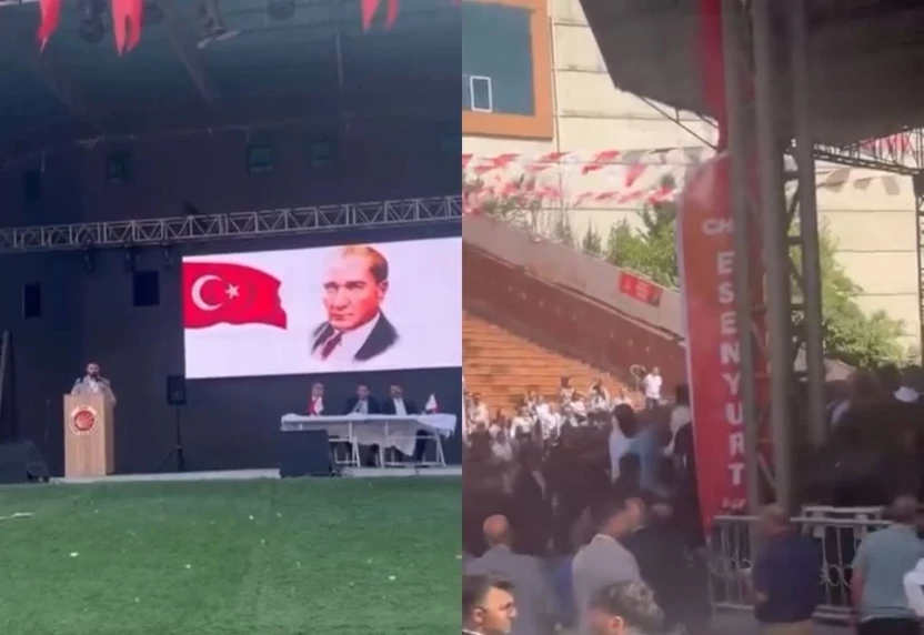 CHP’nin Esenyurt kongresinde tekmeli yumruklu arbede!