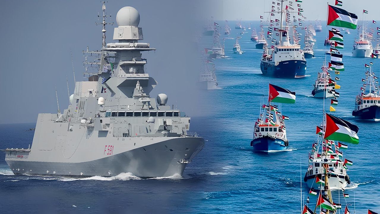 Küresel Sumud Filosu’na donanma koruması