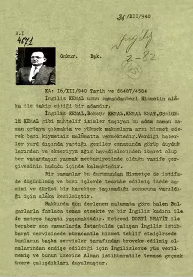 MİT, 'İngiliz Kemal' Hakkında Tarihi Belgeler Paylaştı!