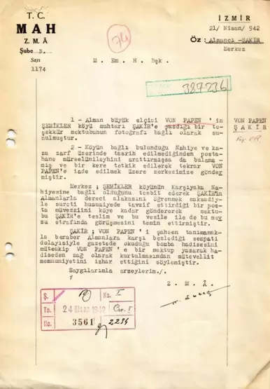 MİT, 'İngiliz Kemal' Hakkında Tarihi Belgeler Paylaştı!