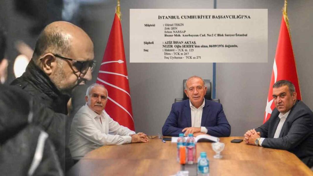 Gürsel Tekin’den Aziz İhsan Aktaş’a suç duyurusu