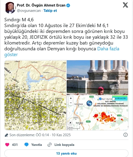 Prof. Dr. Ercan'dan uykuları kaçıracak açıklama!