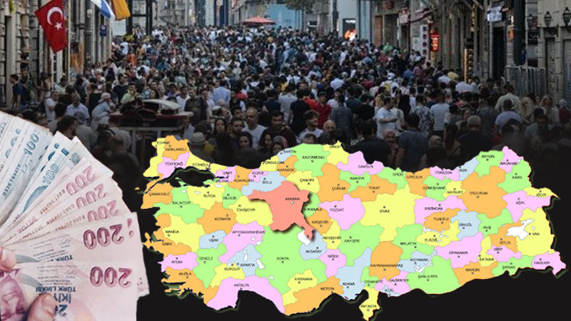 Türkiye’nin en zengin ve en fakir şehirleri açıklandı!