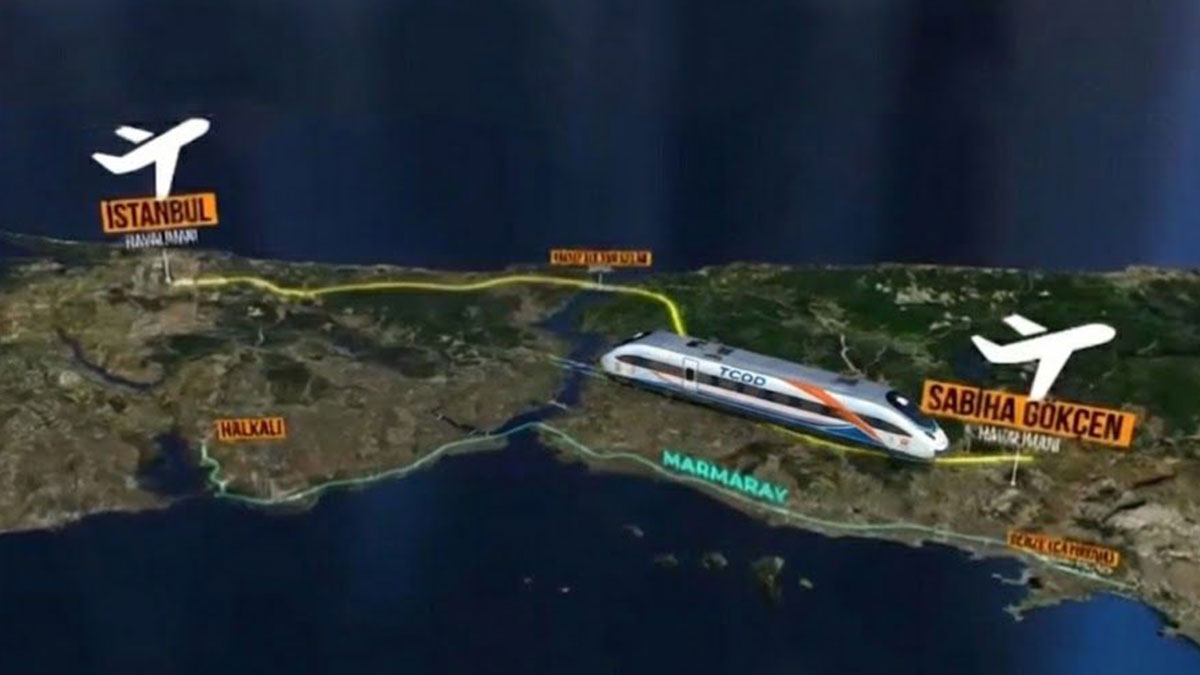 İstanbul’u boydan boya geçecek yeni demiryolu