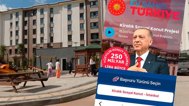 Kiralık sosyal konutta insanları kandırmak için sahte site kurdular